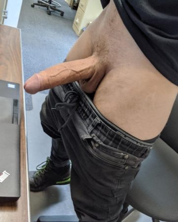 Uncut Office Cock