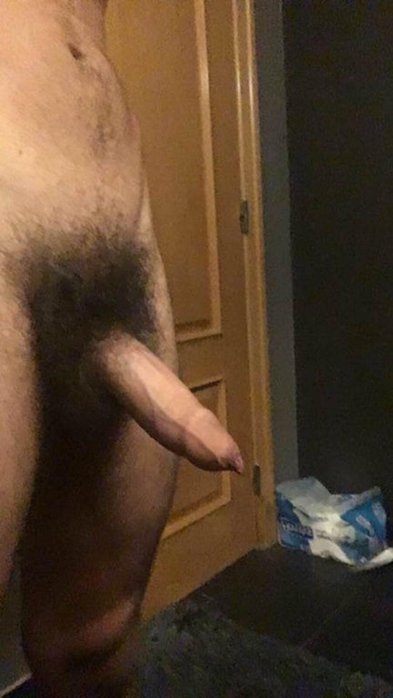 Hairy cock with a tight foreskin