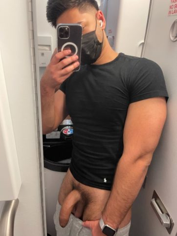 Hung Selfie Boy shows big cock